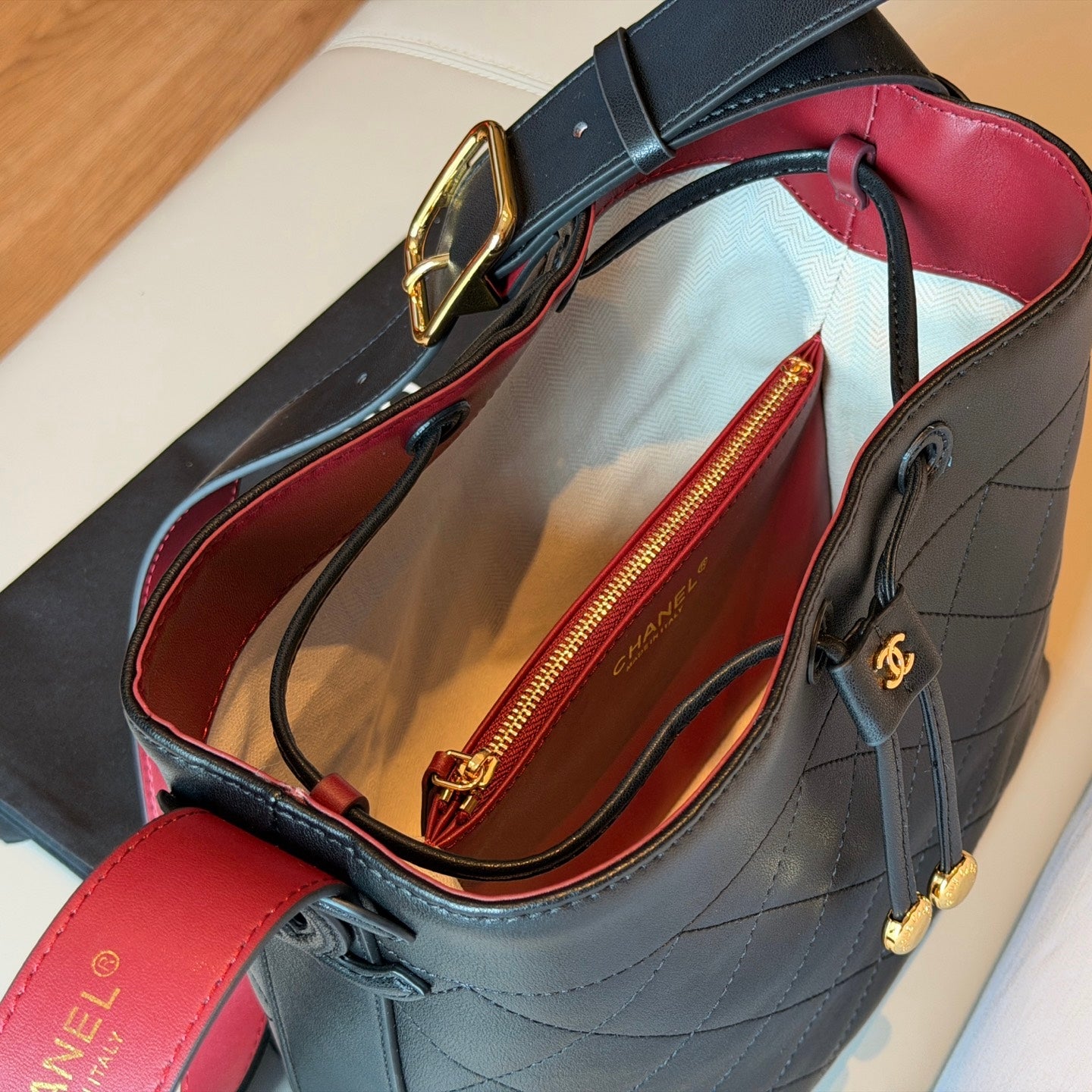 Cuero | Quilted Bucket Bag