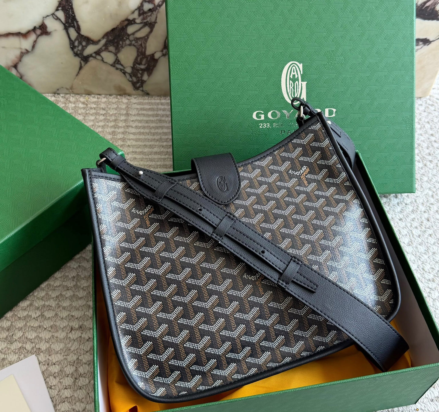 Goyard Hobo Bag – Goyardine Black