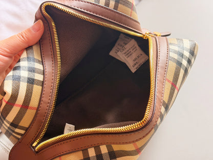 Cuero | Classic Check Cosmetic Pouch