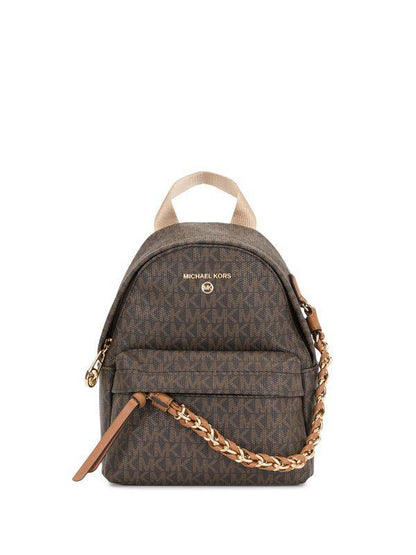 Cuero | Small Rhea Monogram print backpack