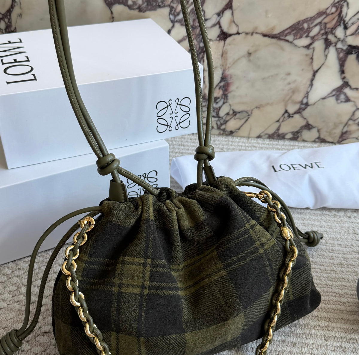 Cuero | Flamenco Plaid Mini