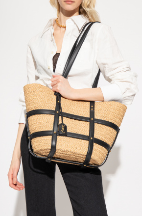 Cuero | Caged Raffia Tote Bag