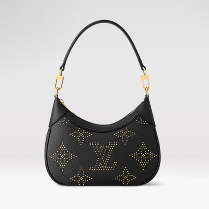 Cuero | Monogram Plain Leather Logo Handbag