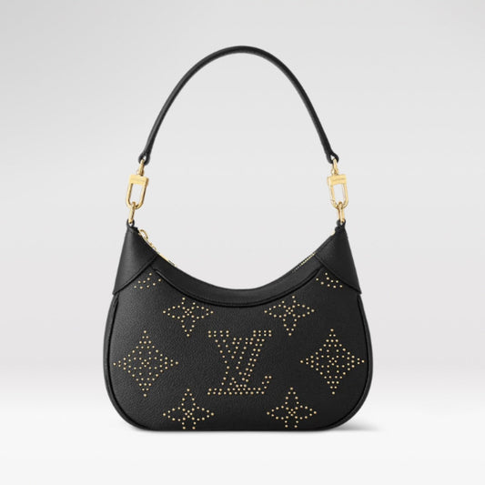 Cuero | Monogram Plain Leather Logo Handbag