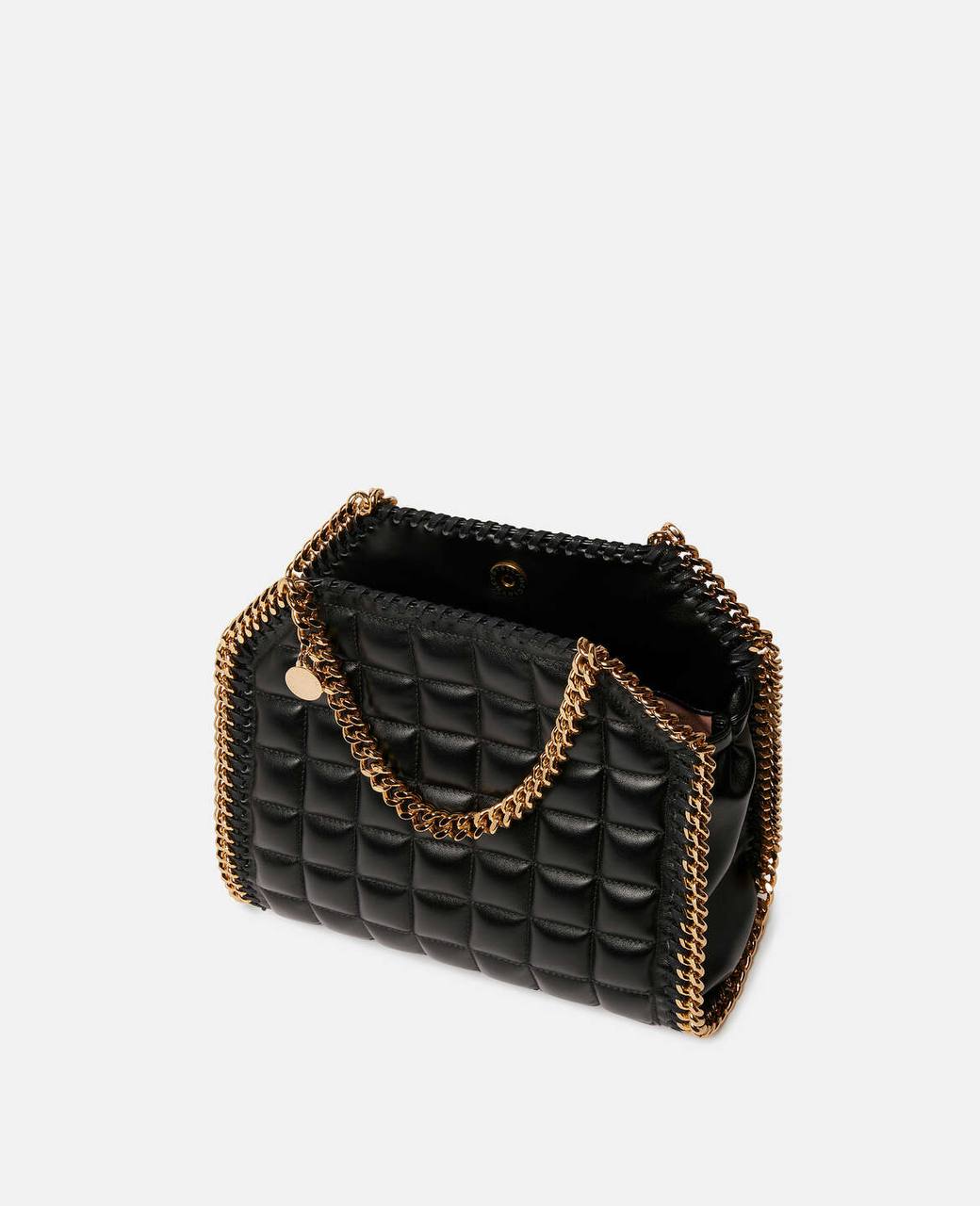 Cuero | Falabella quilted mini square tote bag