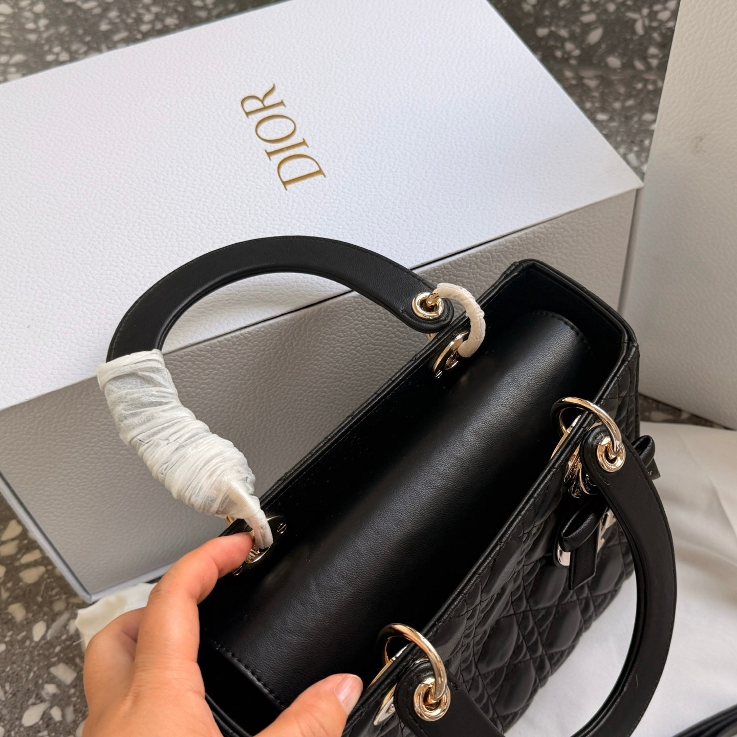 Cuero | Quilted Mini Top-Handle Bag