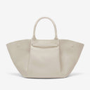 Demellier The Midi New York Offwhite small Grain Ecru Stitching