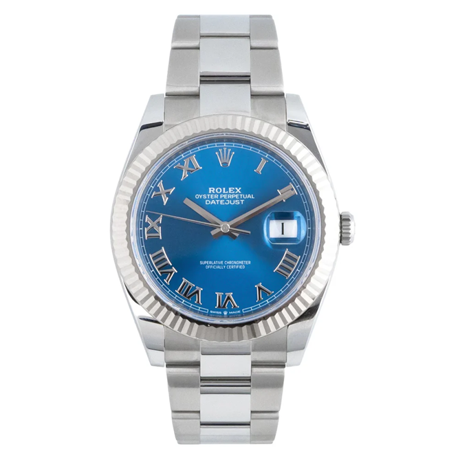 Cuero | Datejust 41 Azzurro Dial - 126334