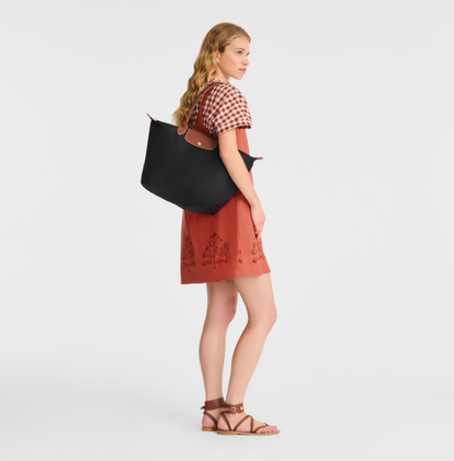 Cuero | Le Pliage L Tote bag Black