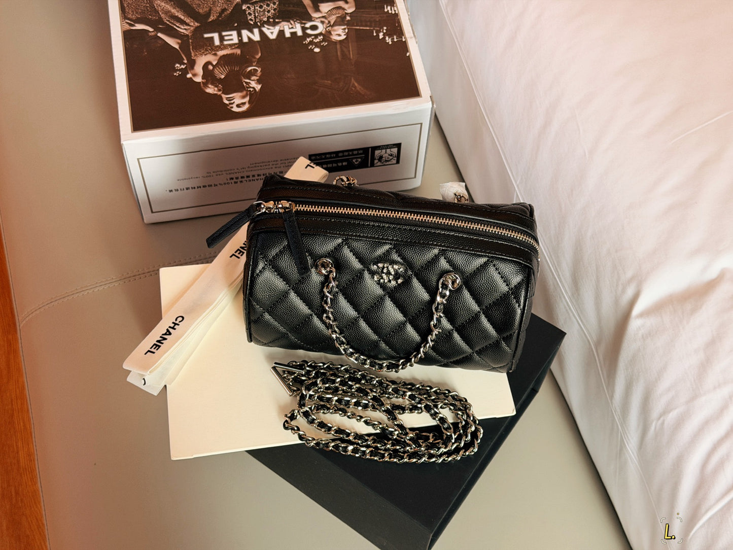 Cuero | Quilted Barrel Bag