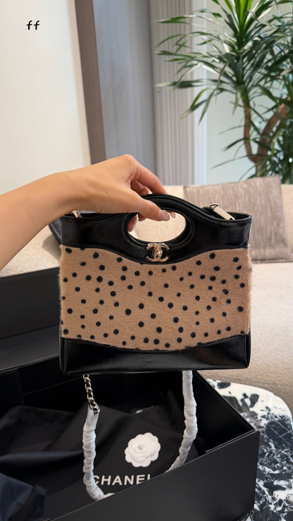 Cuero | Polka Dot Top-Handle Bag