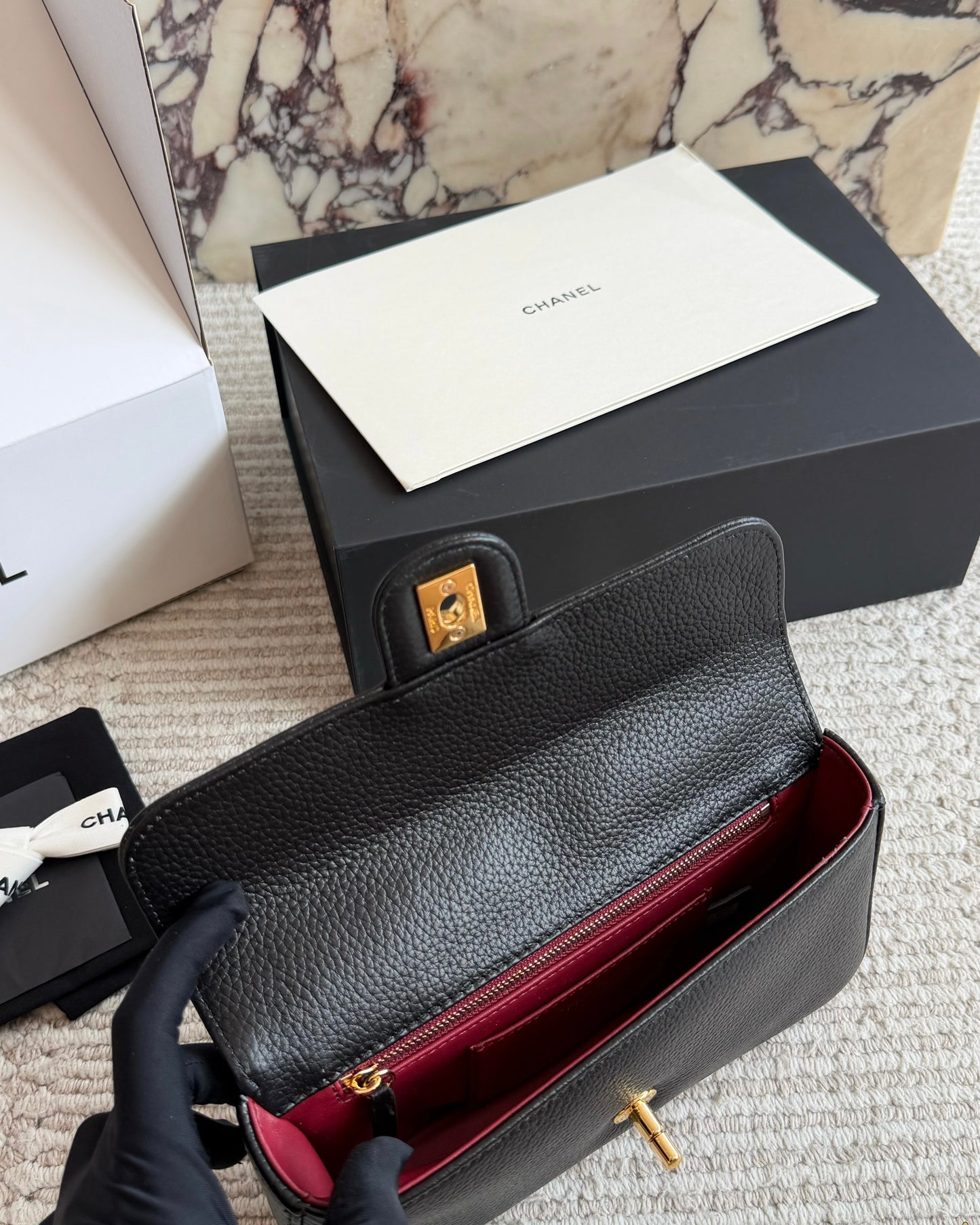 Cuero | Charm Chain Flap Bag