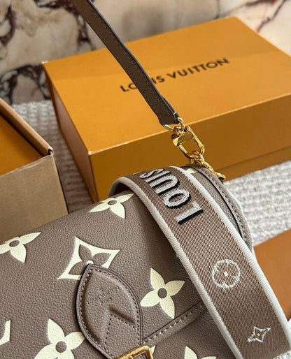Cuero | Monogram Crossbody Saddle Bag