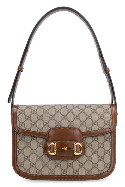 Cuero | 1995 Horsebit GG fabric shoulder bag