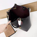 Coach Day Tote Bag Leather Black