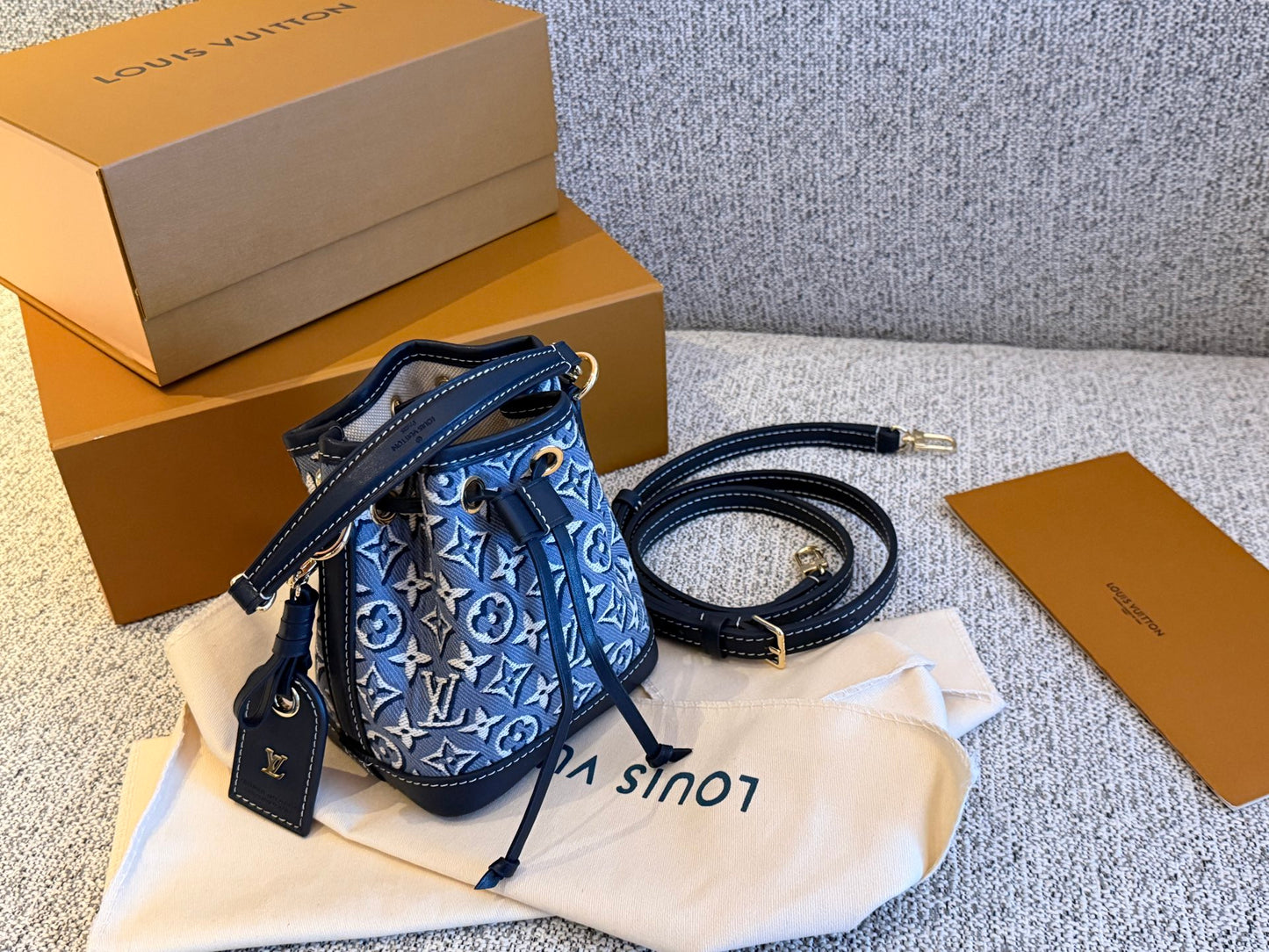 Cuero | Monogram Jacquard Mini Bucket Bag