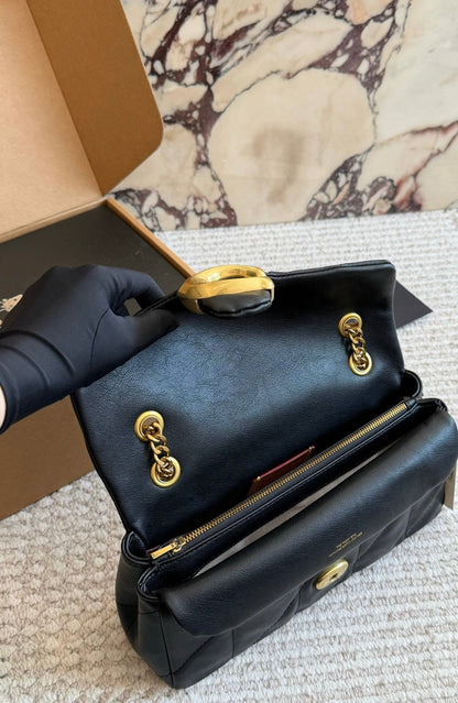 Cuero | Tabby Quilted Shoulder Bag With Chain