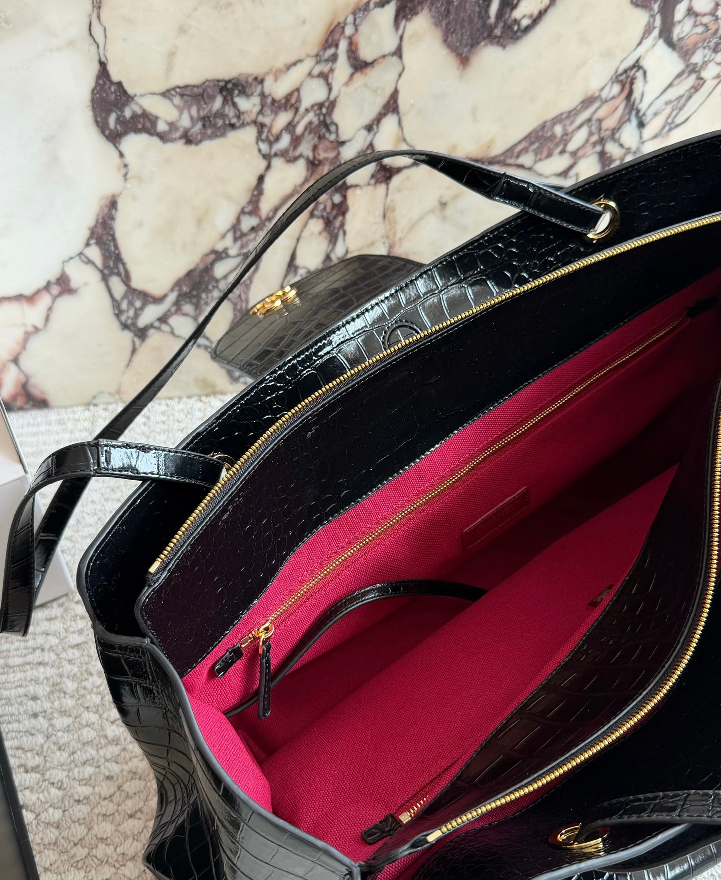 Cuero | Classic Croc Leather Tote