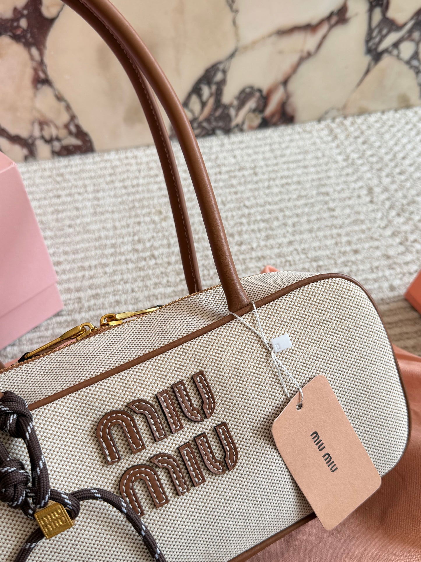 Cuero | Canvas & Leather Barrel Bag