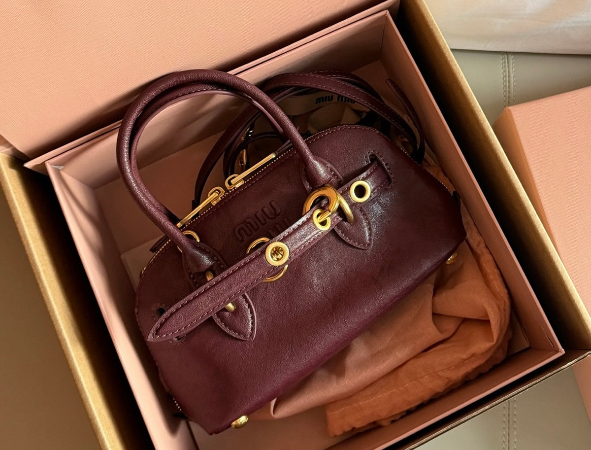 Cuero | Signature Heritage Mini Bag - Burgundy