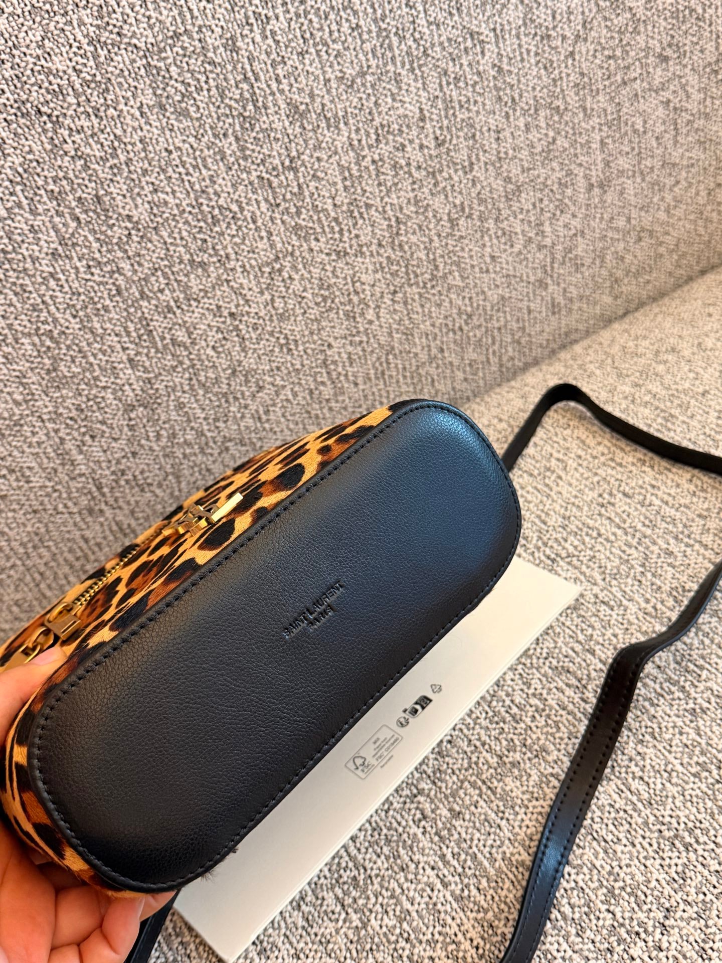 Cuero | Leopard Print Top Handle Vanity Bag