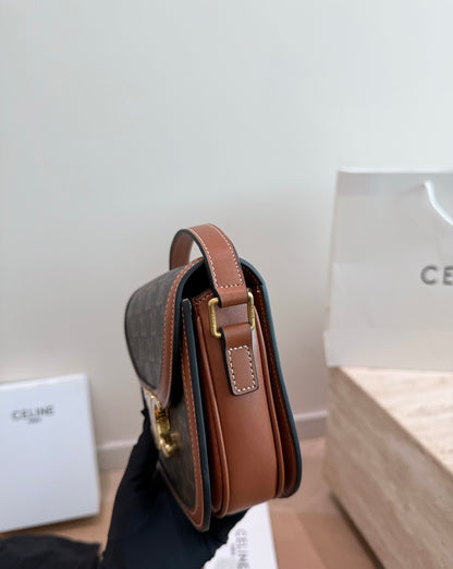Cuero | Monogram Saddle Crossbody Bag