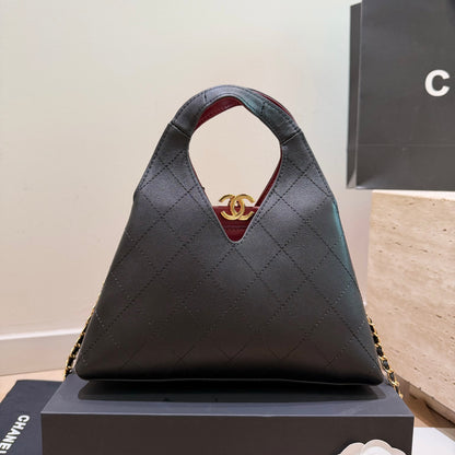 Cuero | Quilted Triangle Top-Handle Bag