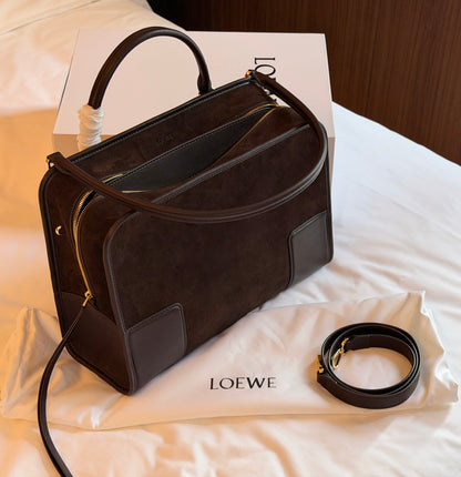 Cuero | Signature Frame Tote - Mocha Suede