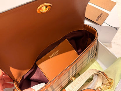 Cuero | Vintage Check Note Bag - Beige
