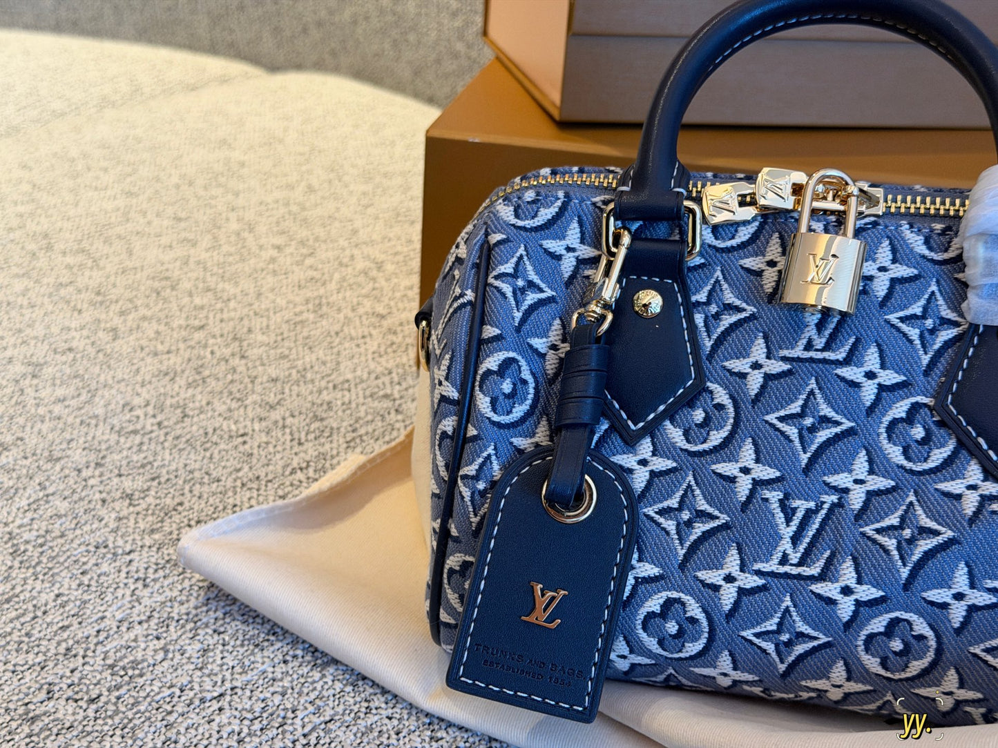 Cuero | Monogram Jacquard Mini Bowling Bag