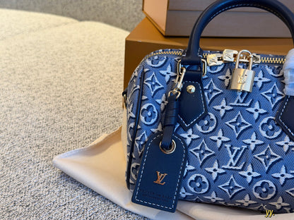 Cuero | Monogram Jacquard Mini Bowling Bag