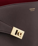 Ferragamo Hug soft bicolor shoulder bag