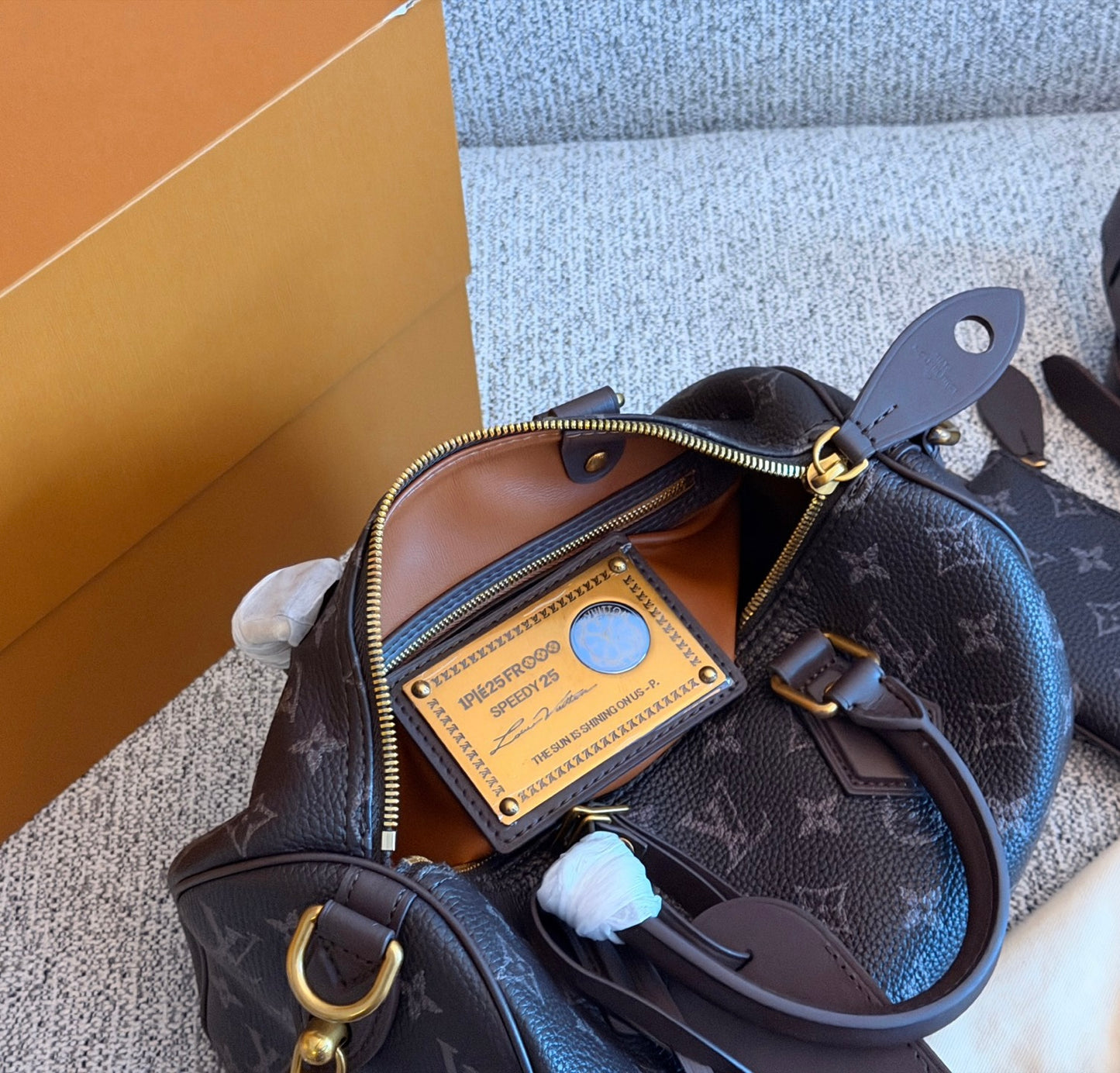 Cuero | Dark Brown Monogram Duffle Bag