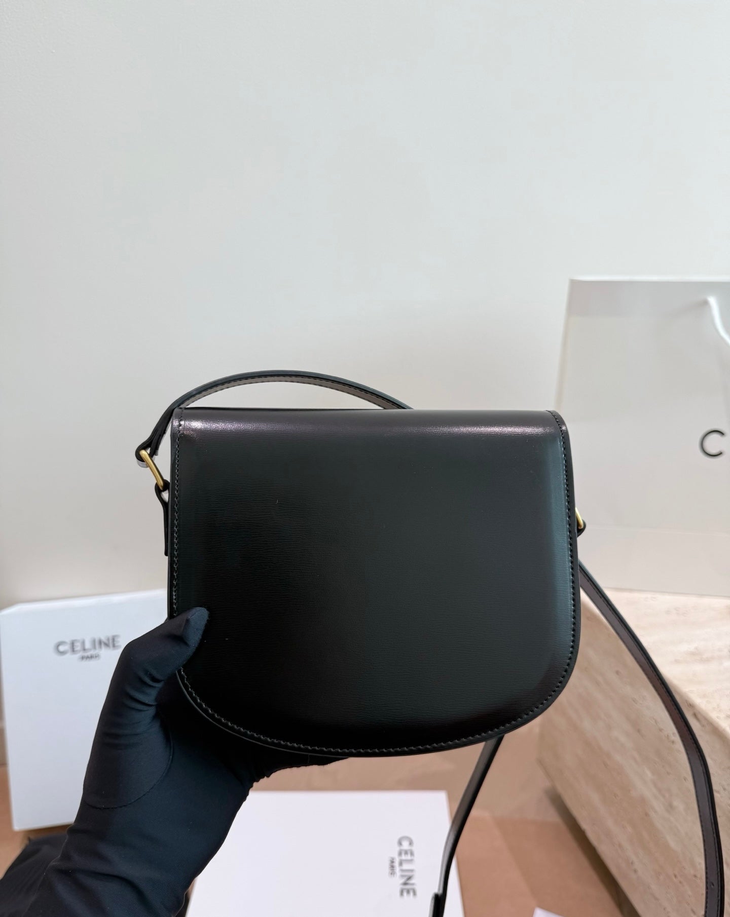 Cuero | Monogram Saddle Crossbody Bag