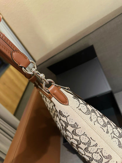 Cuero | Signature Rhinestone Shoulder Bag - White Multi