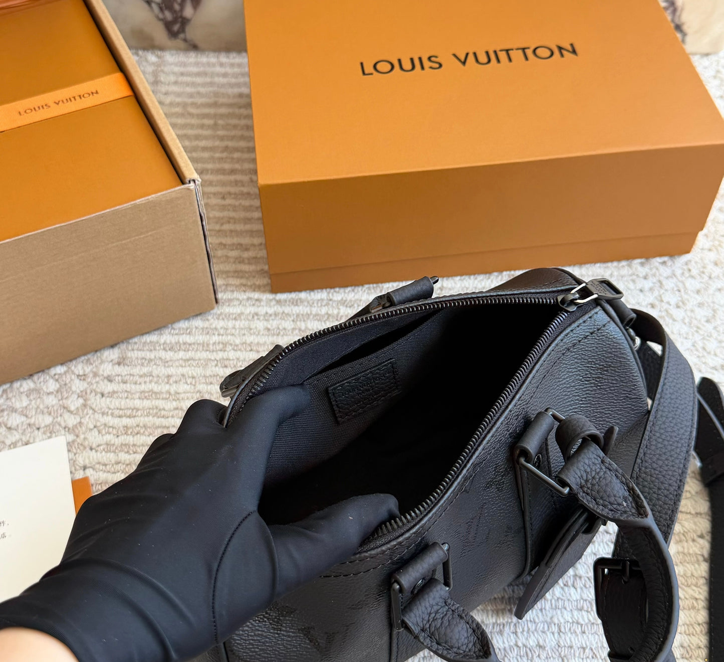 Cuero | Black Monogram Duffle Bag