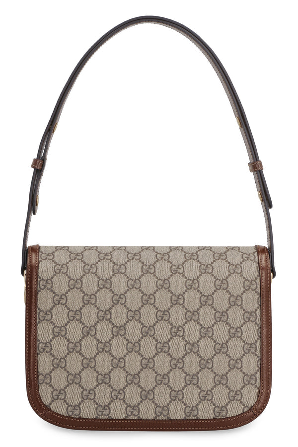 Cuero | 1995 Horsebit GG fabric shoulder bag