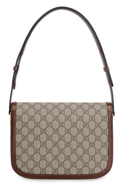 Cuero | 1995 Horsebit GG fabric shoulder bag
