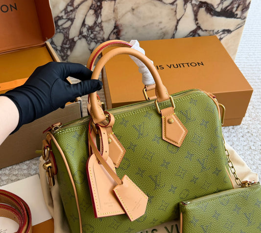 Cuero | Monogram Canvas Boston Bag