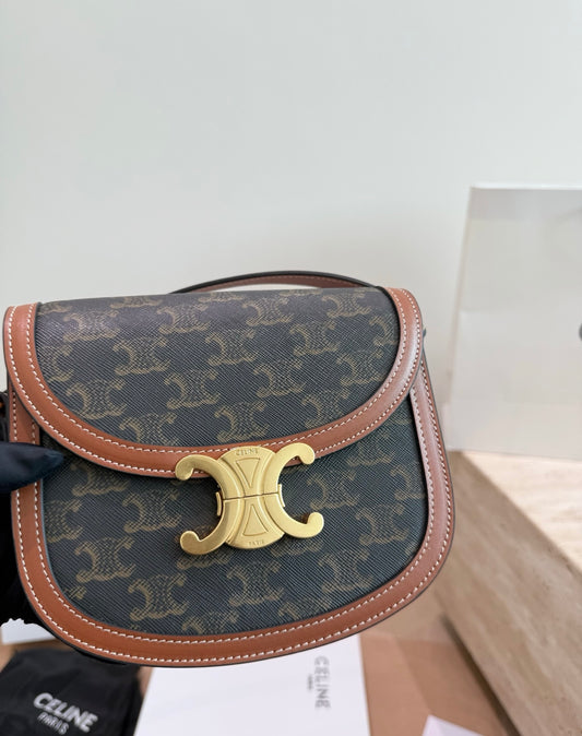 Cuero | Monogram Saddle Crossbody Bag