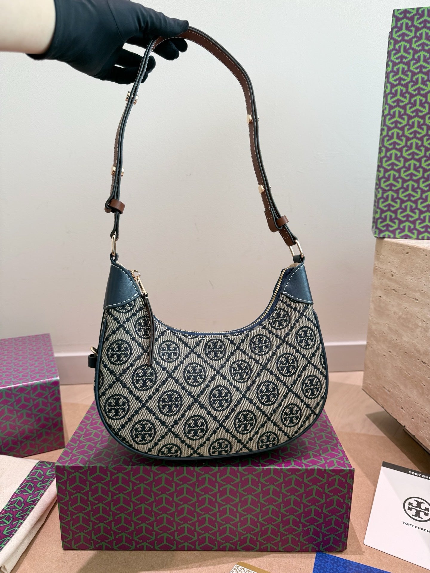 Cuero | Monogram Shoulder Bag