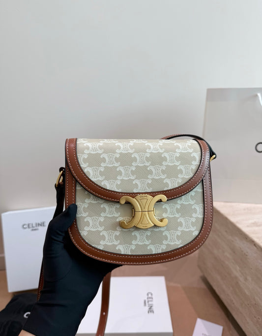 Cuero | Monogram Saddle Crossbody Bag