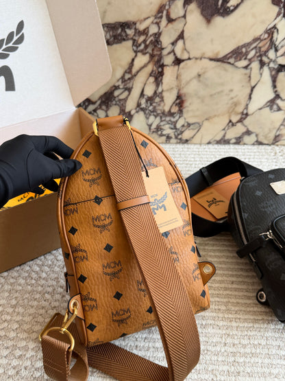 Cuero | Mini Sling Bag Cognac Monogram
