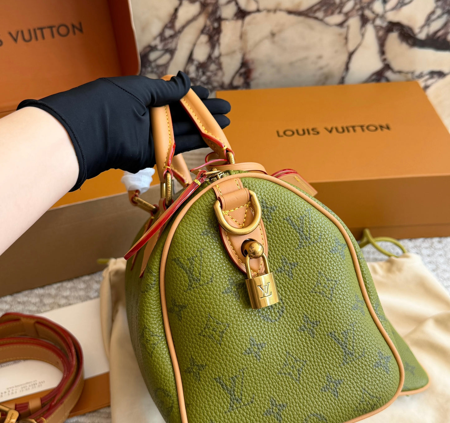 Cuero | Monogram Canvas Boston Bag