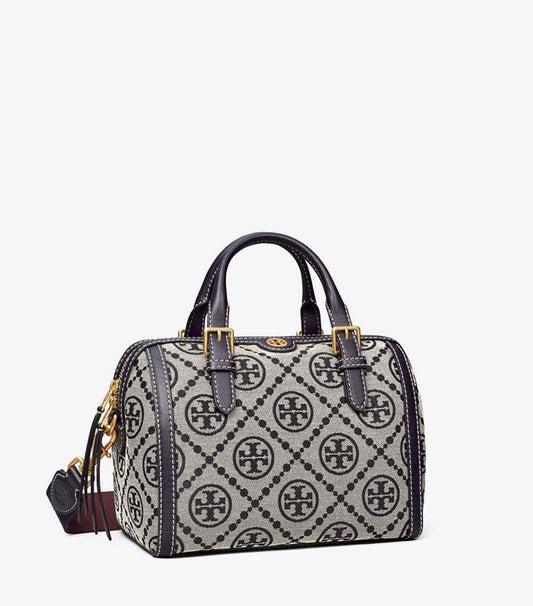 Cuero | Mini Monogram Jacquard Barrel Bag
