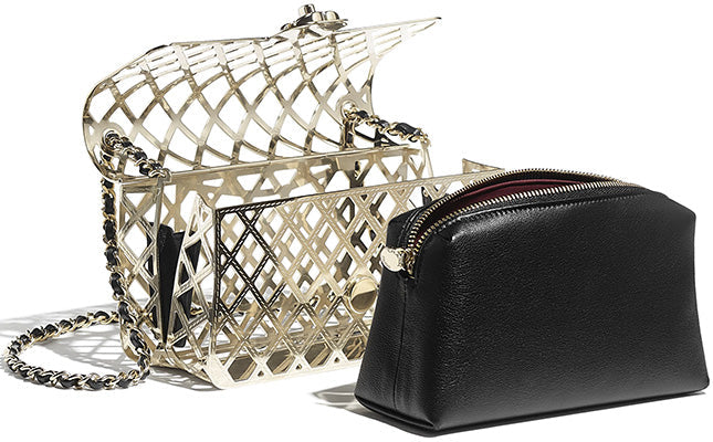 Cuero | Mini Gold Classic Bag With Pouch