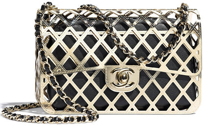 Cuero | Mini Gold Classic Bag With Pouch