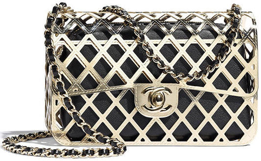 Cuero | Mini Gold Classic Bag With Pouch