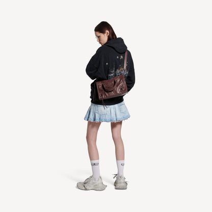 Cuero | WOMEN'S LE CITY BAG SMALL IN DARK BURGUNDY