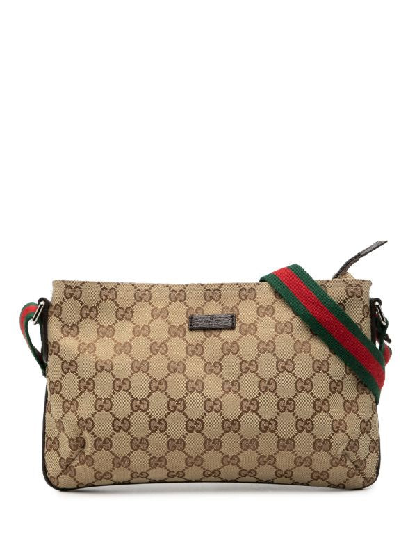 Cuero | GG Canvas Web crossbody bag